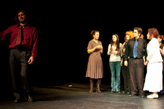 A scene from the 2010 Don't Blink Marathon's production of Boyd Was Waiting